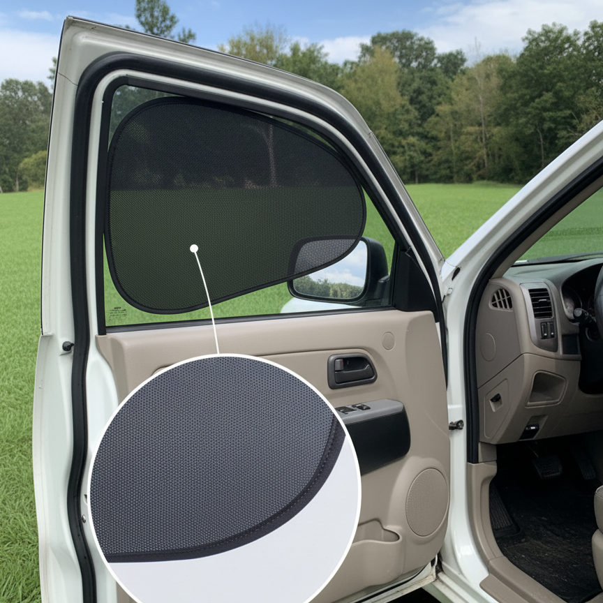 4 Pcs Car Shades Universal Size Sun Protection Window Curtains Foldable UV Blocking Car Sunshades For Front And Rear Windows thumbnail 3
