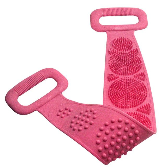 Magic Silicone Brushes Bath Towels | Rubbing Back Mud Peeling Body Massage Shower Extended | Scrubber Skin Clean Brushes Bathroom thumbnail 3