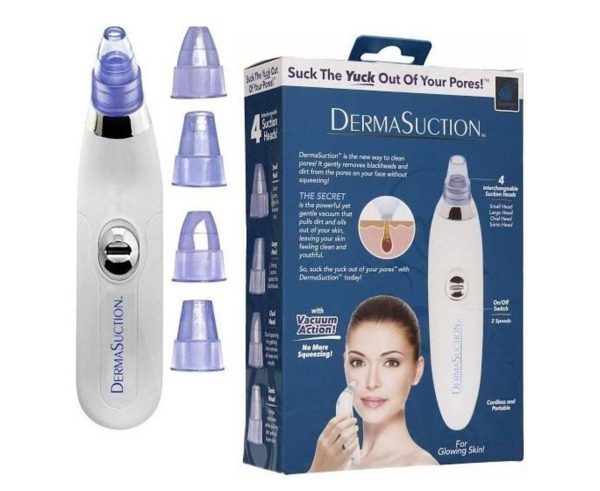 Blackhead Removal Machine | Derma Suction 3 In 1 Black Head Remover Machine | Acne Pimple Pore Cleaner Vacuum Suction Tool thumbnail 3