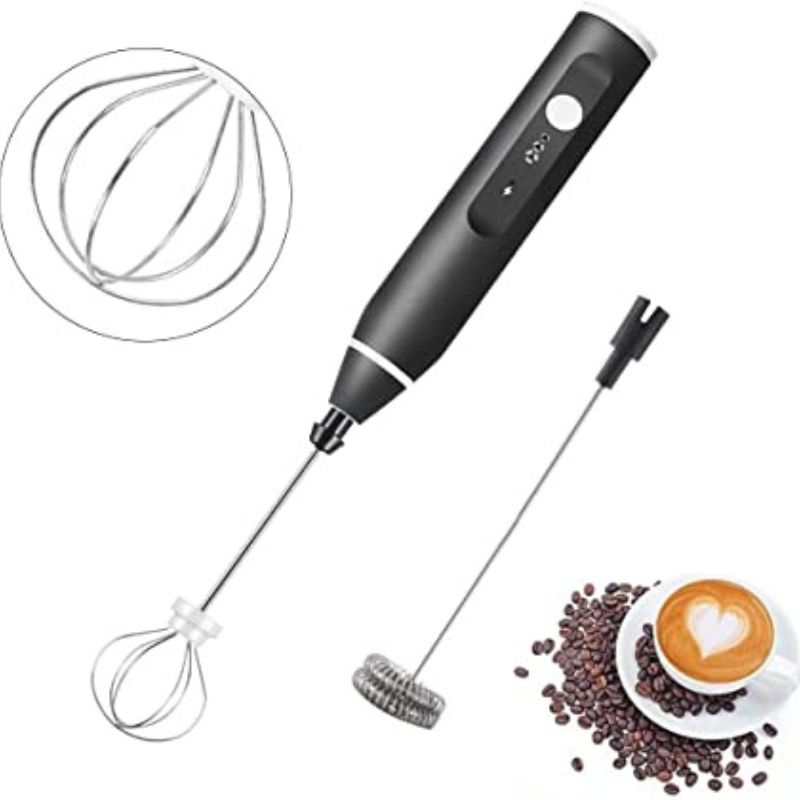 Rechargeable Electric Coffee Frother & Egg Beater | High-Speed Handheld Mixer with USB Charging thumbnail 3