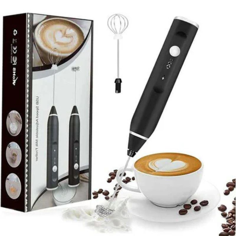 Rechargeable Electric Coffee Frother & Egg Beater | High-Speed Handheld Mixer with USB Charging thumbnail 5