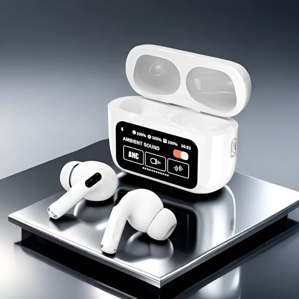 White A9 Pro ANC Bluetooth 5.4 Wireless Earbuds with Smart Screen and Active Noise Cancellation thumbnail 3