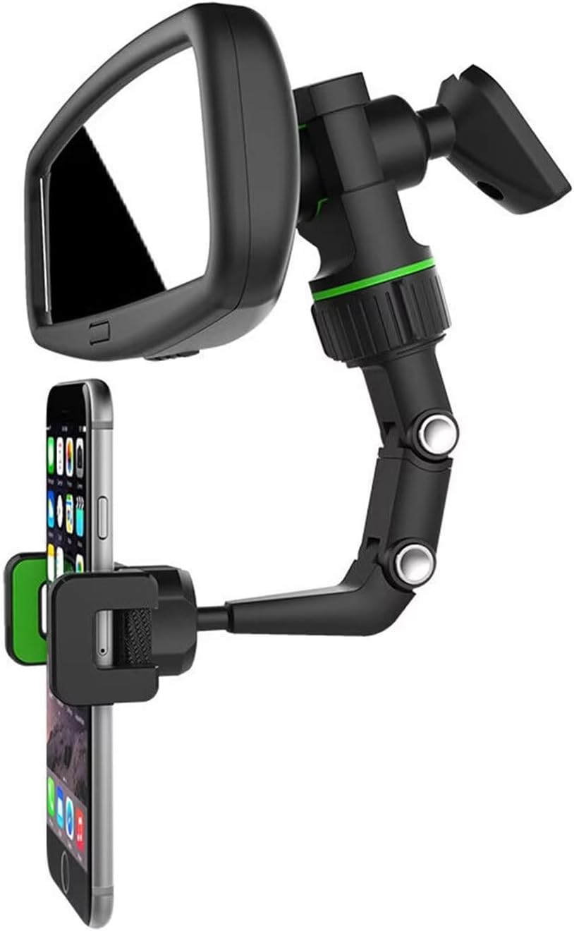 Universal Car Rearview Mirror Phone Holder | Hands-Free Adjustable Mount for Smartphones & GPS thumbnail 9