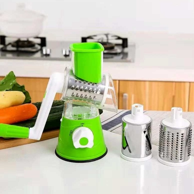 Multi-Functional Tabletop Drum Grater Manual Vegetable Cutter Slicer and Grater for Kitchen thumbnail 3