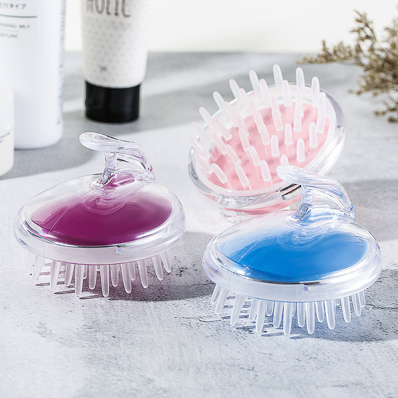 Head Scalp Massage & Shampoo Brush | Soft Silicone Bath Brush | Deep Cleansing & Relaxing Scalp Care | Random Colors thumbnail 2