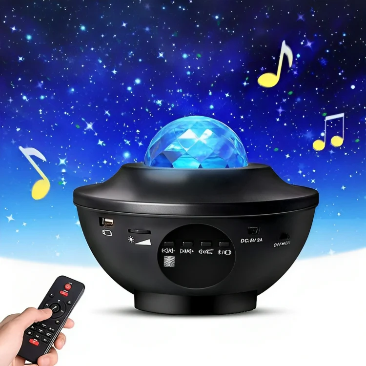 Galaxy Star Projector Lamp | LED Nebula Universe Effect & Built-in Speaker thumbnail 8