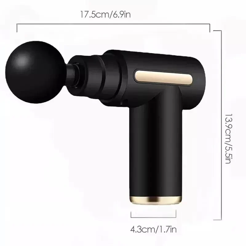 Portable Deep Tissue Massage Gun | Adjustable Speeds | Lightweight, Quiet & Ergonomic thumbnail 4