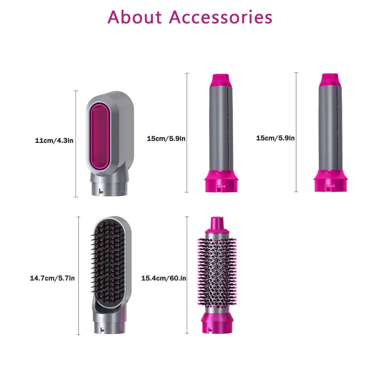 5-in-1 Electric Hair Dryer Brush Kit | Blow Dryer, Straightener, Curler & Volumizer Styling Tool thumbnail 2