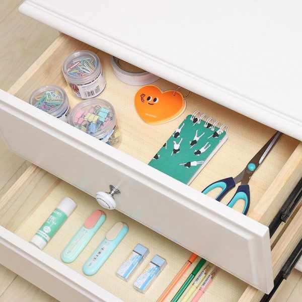 Refrigerator, Table & Drawer Mats | Shelf Liners, Washable & Waterproof (Random Colors) thumbnail 4
