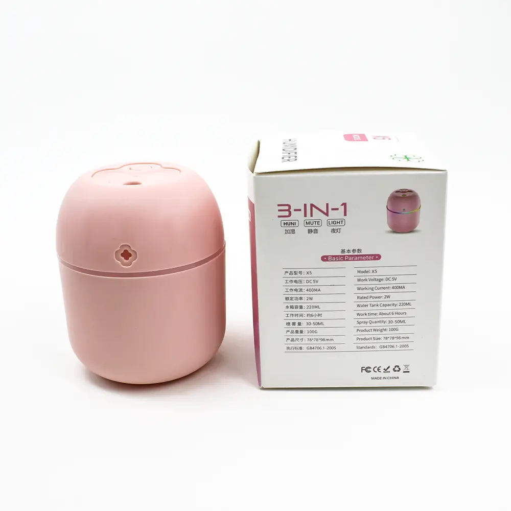 USB Portable 3-in-1 Air Humidifier | Mute, Colorful LED Light & Aromatherapy | For Home, Office & Car thumbnail 7