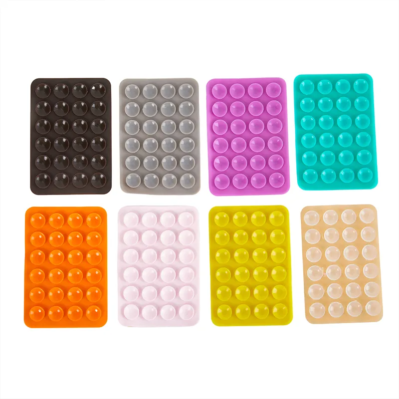 Stick & Grip Suction Cup Phone Holder | Reusable Silicone Pad | Random Color thumbnail 4