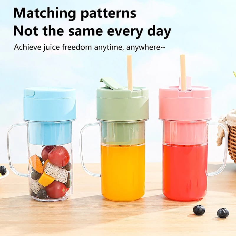 Crusher Juicer 2-in-1 Mini Portable Blender | USB Rechargeable | 6-Blade High-Speed Juicer | Random Color thumbnail 4