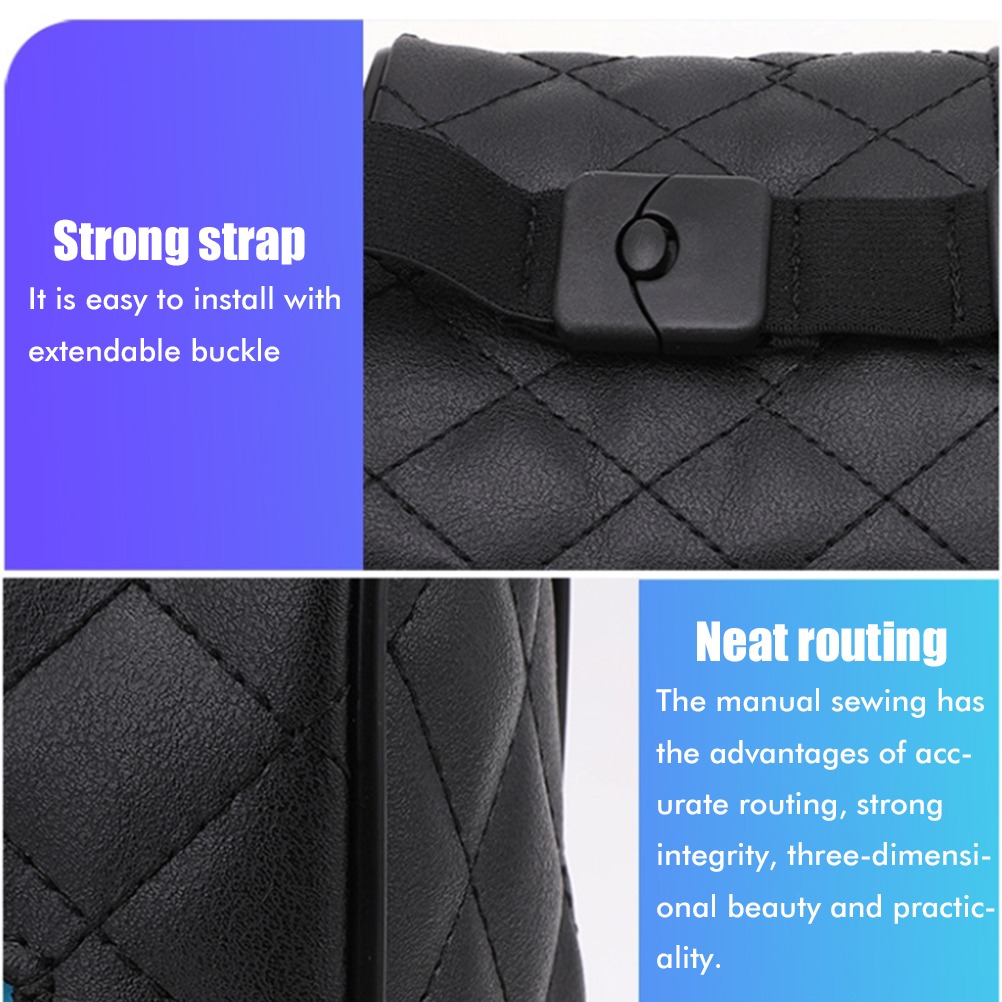 Luxury Leather Car Napkin Holder – Sleek Design, Easy Access & Secure Fit for Tissues thumbnail 4