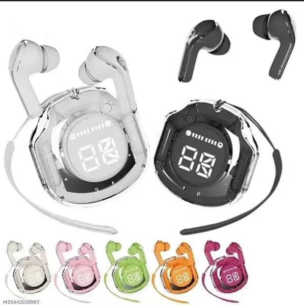 Air 39 Transparent Bluetooth Earbuds – Super Bass, ENC Noise Reduction & HD Calling | Bluetooth 5.3 thumbnail 2