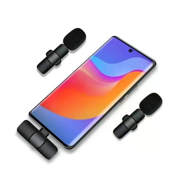 K8 Type-C Wireless Lavalier Microphone | Portable Noise-Cancelling | Mic for Android, Vlogging & Live Streaming thumbnail 2
