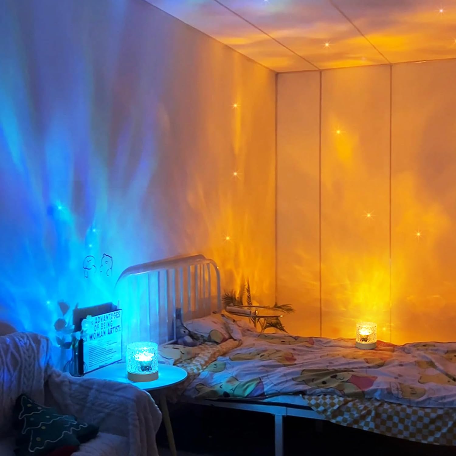 Water Ripple Lamp | 16-Color Rotating LED Night Light with Remote thumbnail 8