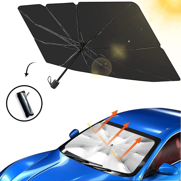 Foldable Car Windshield Umbrella Sunshade | UV Protection & Heat Blocker for All Vehicles thumbnail 9