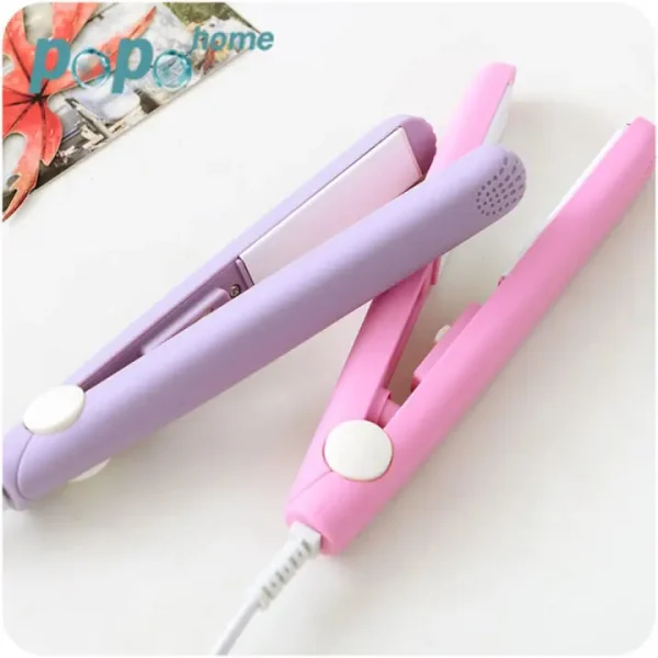 Mini Portable Ceramic Hair Straightener & Curler | Frizz-Free Smooth Hair | Random Color thumbnail 8