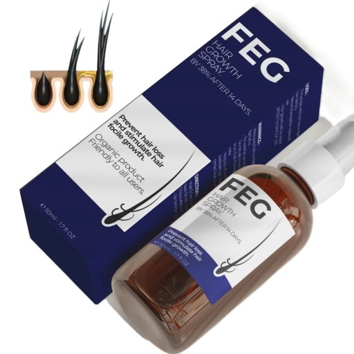 FEG PLUS Hair & Beard Regrowth Spray – Anti Hair Loss Formula with Minoxidil, Redensyl & Natural Extracts (50ml) thumbnail 2