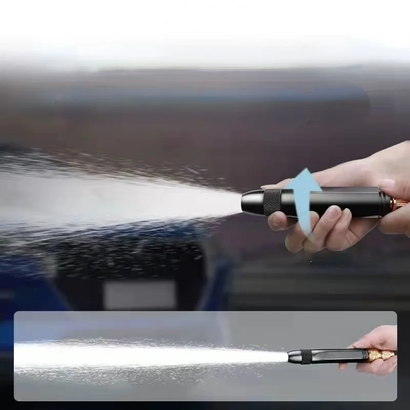 Plastic High Quality Black Nozzle | Spray Nozzle For Car, Watering Flowers, Washing Glass, Water Column | Tap Nozzle High Pressure thumbnail 3