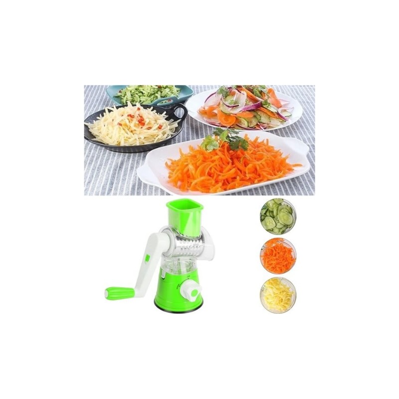 Multi-Functional Tabletop Drum Grater Manual Vegetable Cutter Slicer and Grater for Kitchen thumbnail 4