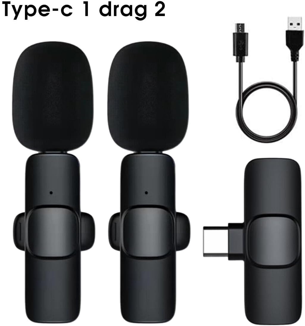 K9 Dual Wireless Lavalier Microphone | Plug & Play USB Type-C | Mic with Auto Sync & Noise Reduction thumbnail 7