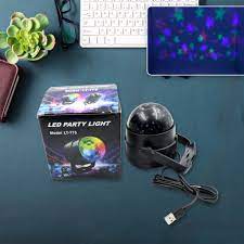 LED Disco Party Lights Crystal Magic Ball 3W RGB | Colorful Projection Lamp for Parties & Events thumbnail 5