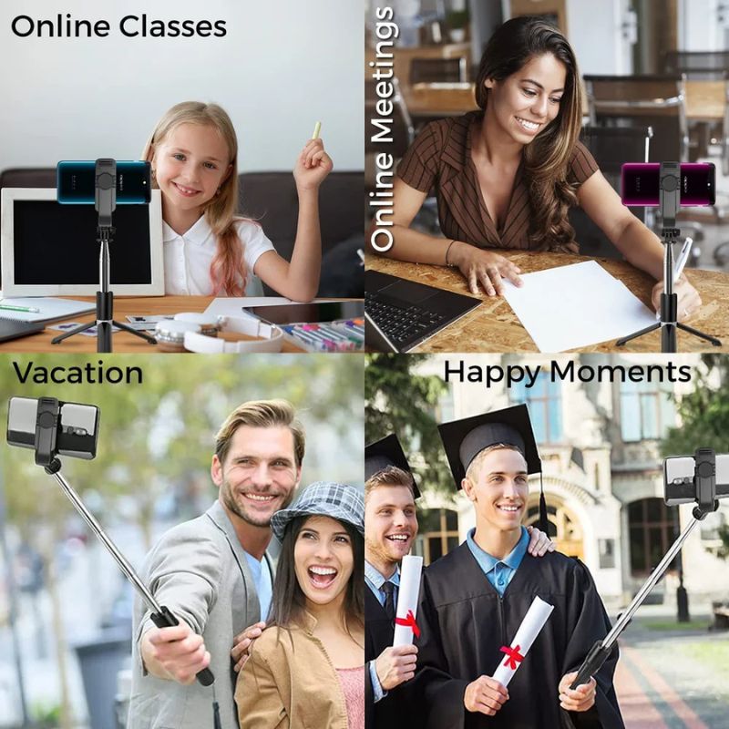 NeePho P170S Selfie Stick Tripod | Extendable , Bluetooth Remote, Universal Smartphone Mount | Durable Metal Build & Lightweight Design thumbnail 9