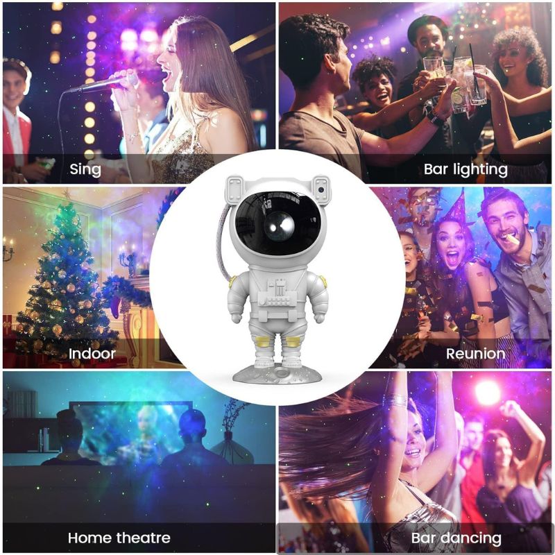 Astronaut Star Projector Night Light | Bring the Galaxy to Your Room | LED Nebula & Starry Sky Projection thumbnail 2