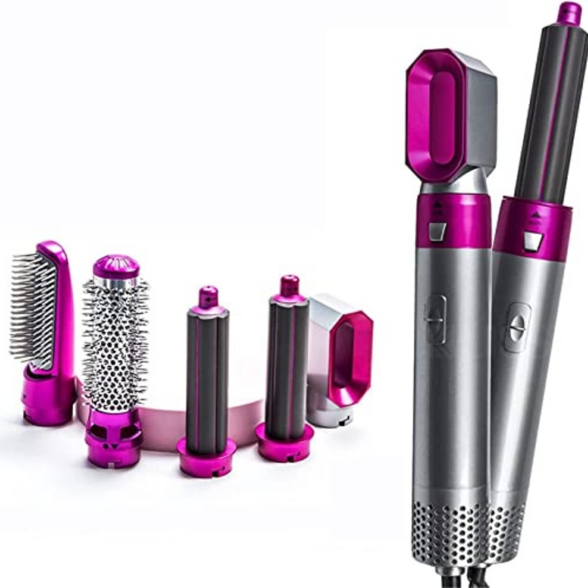 5-in-1 Electric Hair Dryer Brush Kit | Blow Dryer, Straightener, Curler & Volumizer Styling Tool thumbnail 5