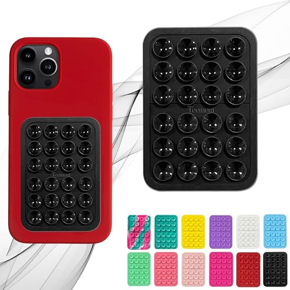 Stick & Grip Suction Cup Phone Holder | Reusable Silicone Pad | Random Color thumbnail 3