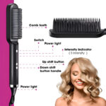 Hair Straightener Brush & Styler | Model 909 | Fast Heating Electric Straightening Comb thumbnail 5