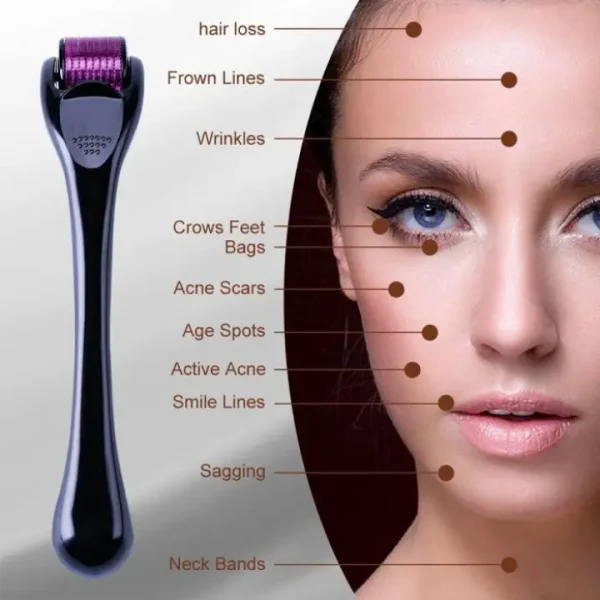 Derma Roller 0.5mm for Hair & Skin Therapy | 540 Titanium Micro-Needles thumbnail 2