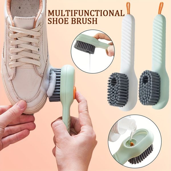 Shoe Brush with Liquid Dispensing | Multi-Purpose Cleaning Tool thumbnail 2