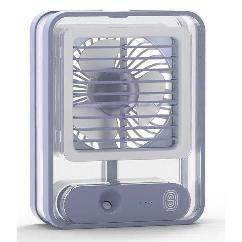 Portable USB Air Cooler Fan – 3-Speed, Mist Spray, Rechargeable | Random Color thumbnail 10
