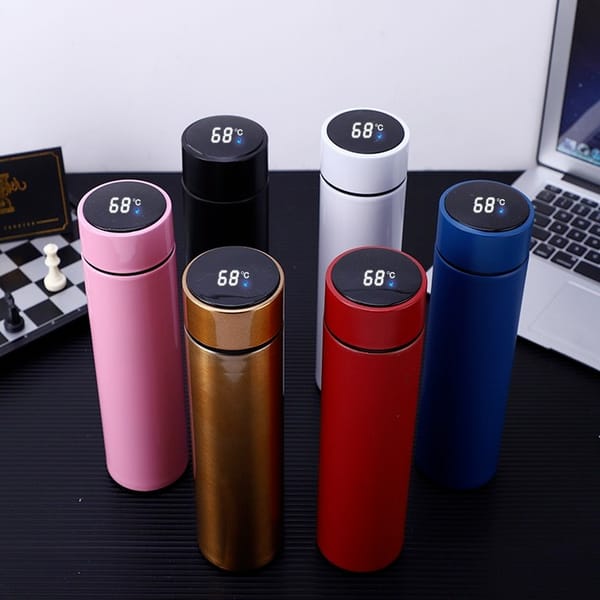 Temperature Display Thermos Water Bottle 500ML Stainless Steel Insulated Hot and Cold Flask with LED Display (Random Colors) thumbnail 2