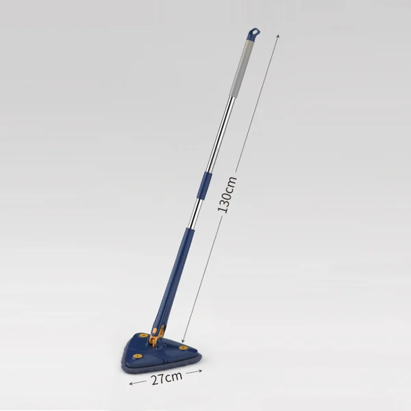 360° Twist Rotatable Triangle Mop with Long Handle Auto Squeeze Design for Floor, Wall, and Ceiling Cleaning thumbnail 3