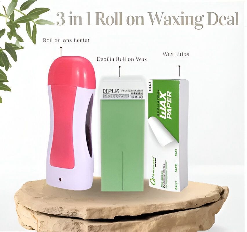 3-in-1 Wax Heater Machine for Hair Removal | Cartridge Wax Warmer + Wax Cartridge + Wax Strips thumbnail 2