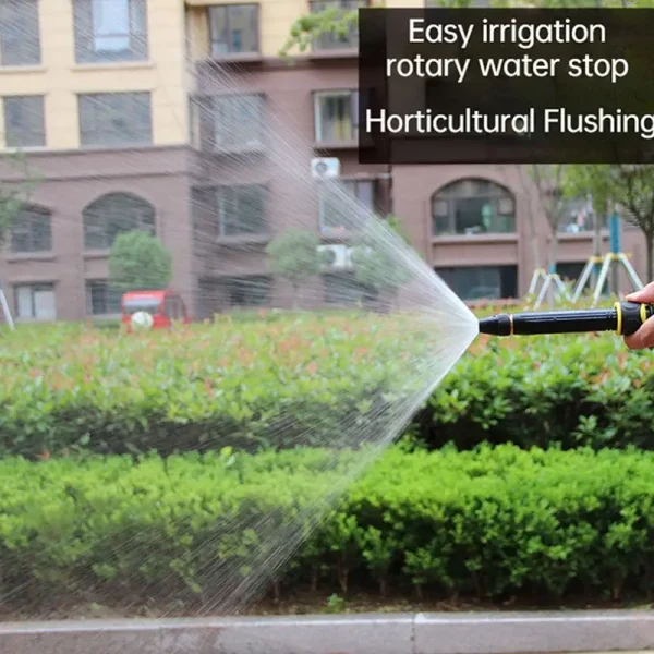 Metal High-Pressure Adjustable Nozzle Water Spray Gun | Heavy-Duty Brass Hose Sprayer for Cleaning & Watering thumbnail 6