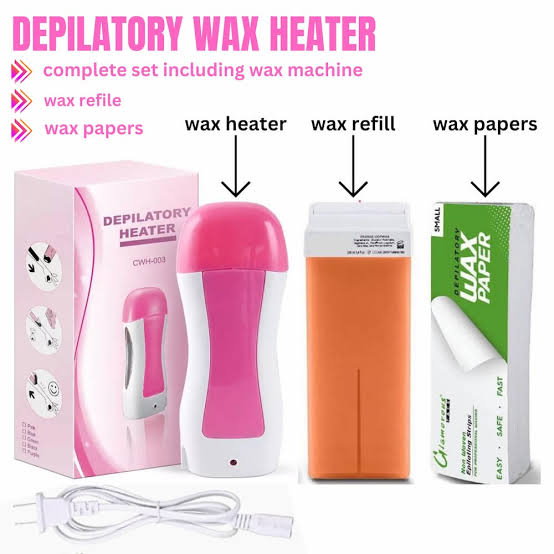 3-in-1 Wax Heater Machine for Hair Removal | Cartridge Wax Warmer + Wax Cartridge + Wax Strips thumbnail 7