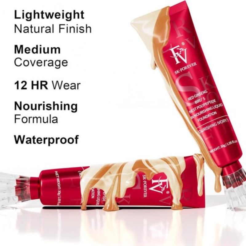 FV Liquid Foundation | Full Coverage, Matte Finish, Long-Lasting Makeup | 30g thumbnail 5