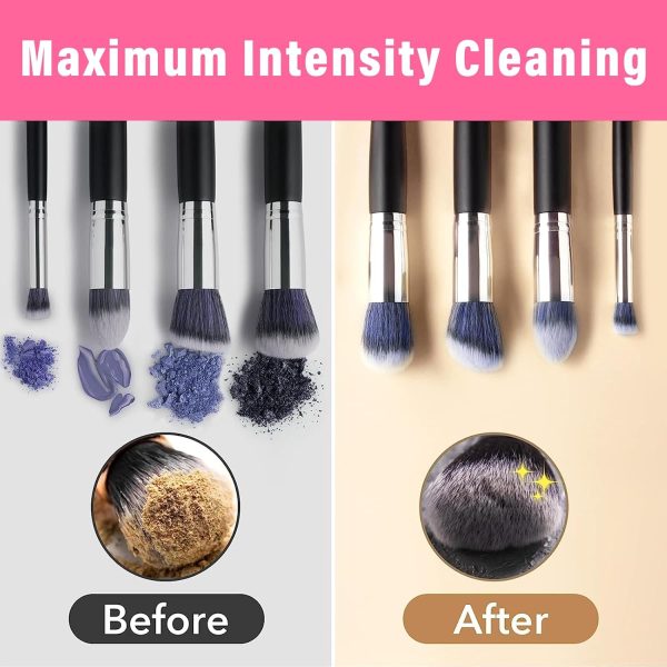 Electric Makeup Brush Cleaner Machine | Automatic USB Rechargeable Brush Washer | Gentle Silicone Cleaning thumbnail 6