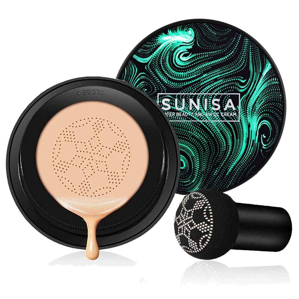 SUNISA 3-in-1 Air Cushion CC & BB Cream | Waterproof Moisturizing Foundation with Sponge thumbnail 4