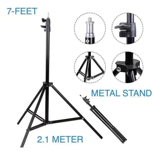 7 Ft Ring Light Stand for Photography & Video | Professional Grade Adjustable Stand thumbnail 4