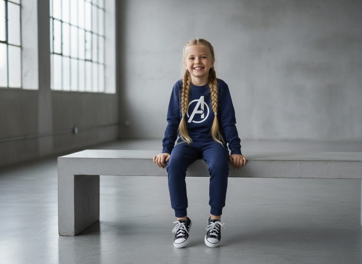 Avenger Printed Sweatshirt & Pajama Trouser Tracksuit for Kids | Winter Warm Fleece Clothing Set Outfit for Boys & Girls | FOR BABY AND KIDS thumbnail 2