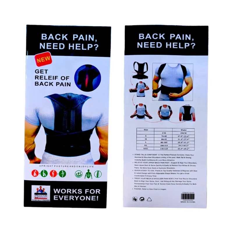 Back Pain Relief Posture Corrector Belt | Adjustable Support for Spine, Shoulder & Lumbar Alignment | Medium thumbnail 8