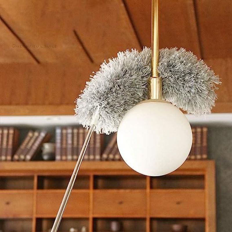 Extendable Microfiber Duster with Telescopic Handle | Long Reach, Bendable Head & Washable Cleaner thumbnail 2