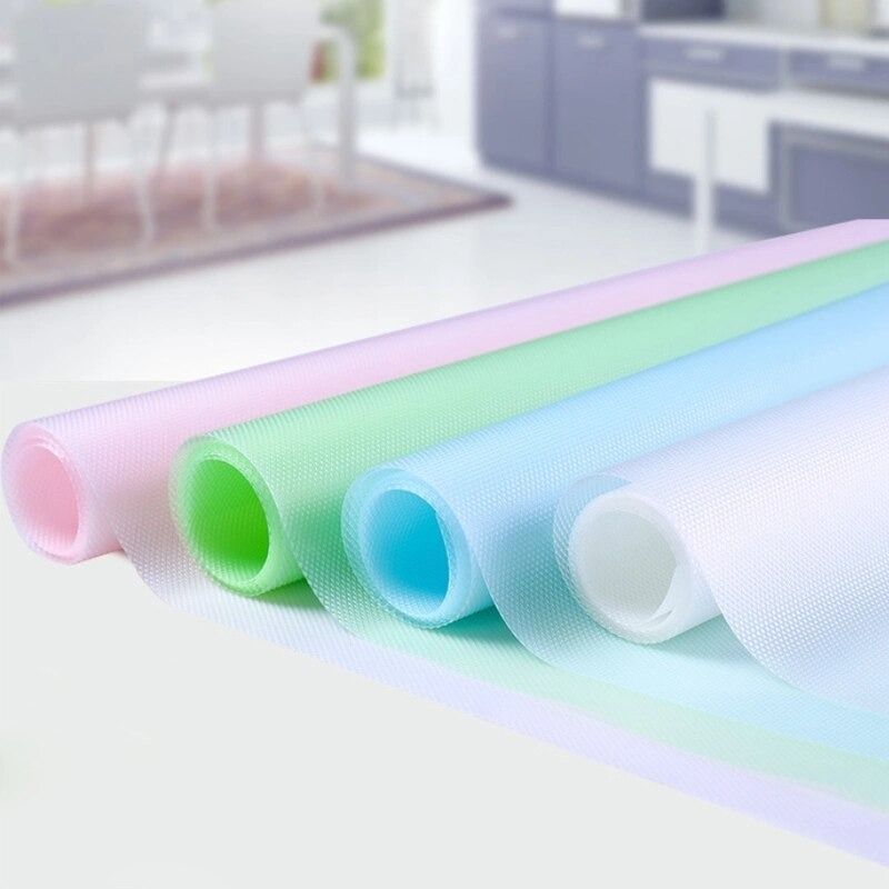 Refrigerator, Table & Drawer Mats | Shelf Liners, Washable & Waterproof (Random Colors) thumbnail 3