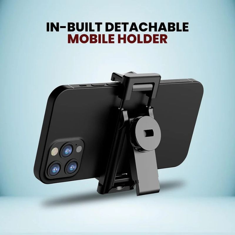 NeePho P170S Selfie Stick Tripod | Extendable , Bluetooth Remote, Universal Smartphone Mount | Durable Metal Build & Lightweight Design thumbnail 5