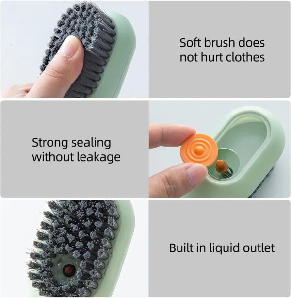 Shoe Brush with Liquid Dispensing | Multi-Purpose Cleaning Tool thumbnail 4